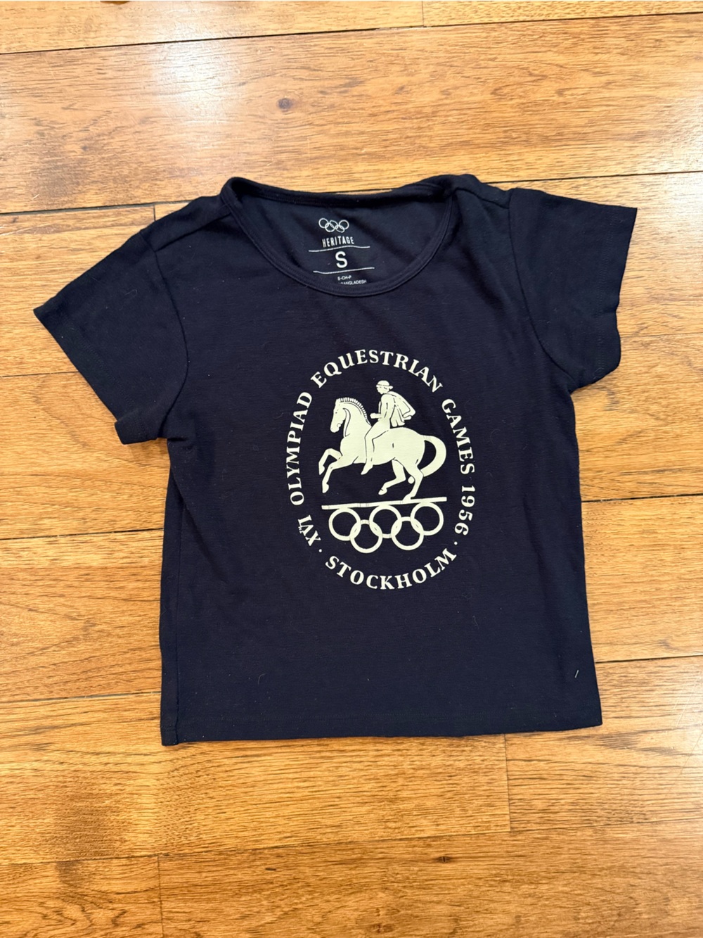Heritage Black Equestrian Graphic Tee